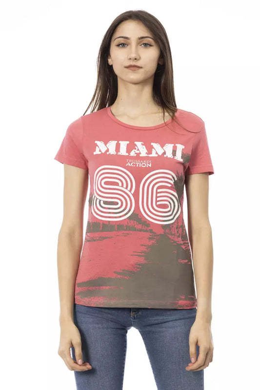 T-shirt da donna in cotone multicolore Trussardi Action