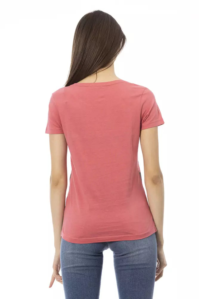 T-shirt da donna in cotone multicolore Trussardi Action