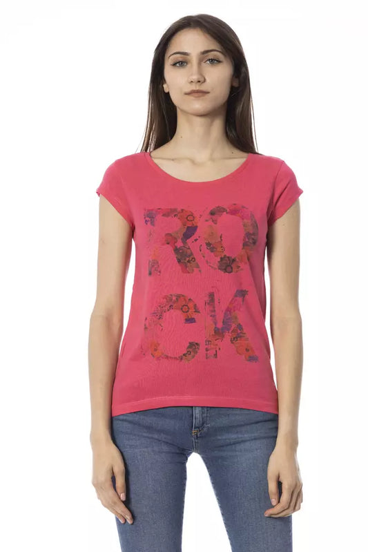T-shirt da donna in cotone multicolore Trussardi Action