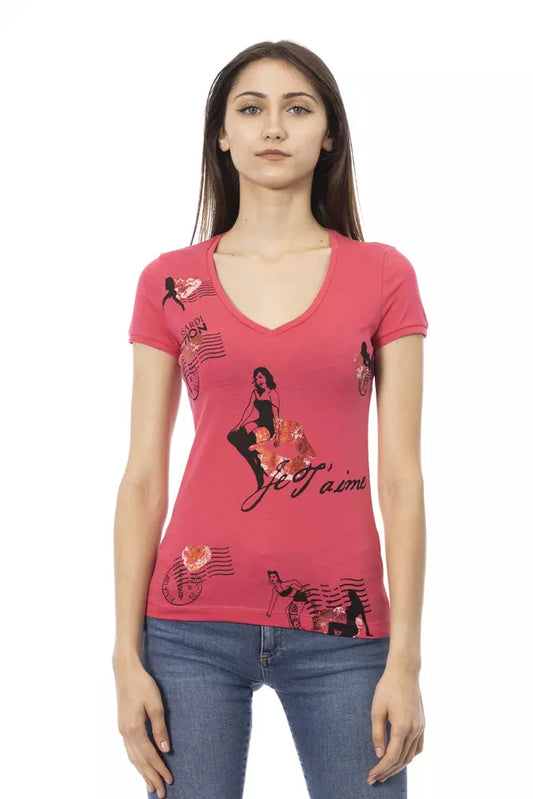 Top da donna in cotone multicolore Trussardi Action