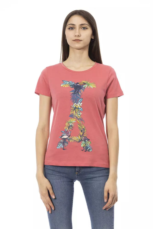 Top e t-shirt in cotone fucsia Trussardi Action