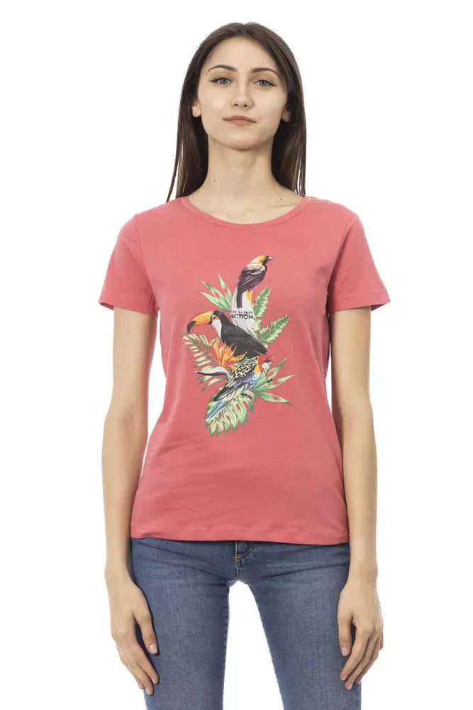 T-shirt da donna in cotone multicolore Trussardi Action
