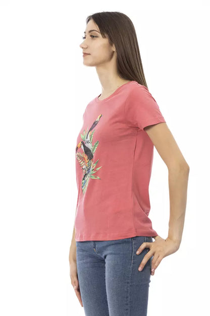 T-shirt da donna in cotone multicolore Trussardi Action