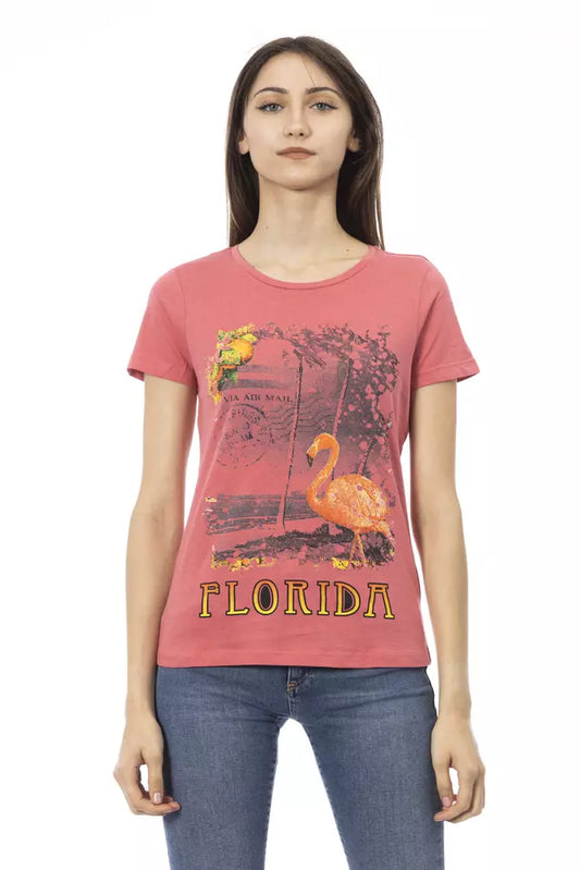 T-shirt da donna in cotone multicolore Trussardi Action