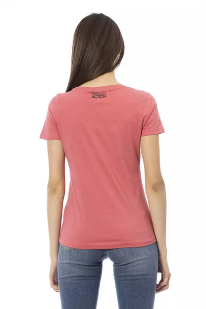 T-shirt da donna in cotone multicolore Trussardi Action