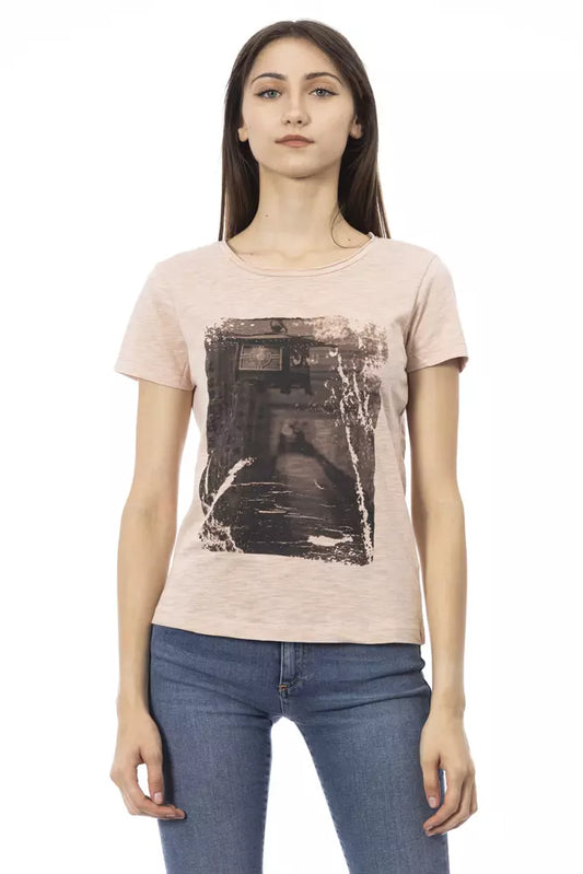 T-shirt da donna in cotone multicolore Trussardi Action