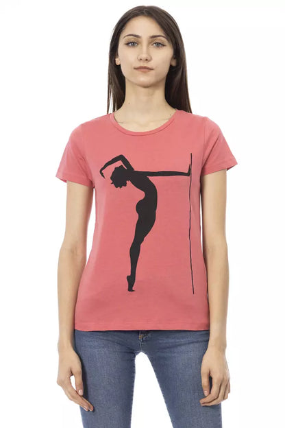 T-shirt da donna in cotone multicolore Trussardi Action