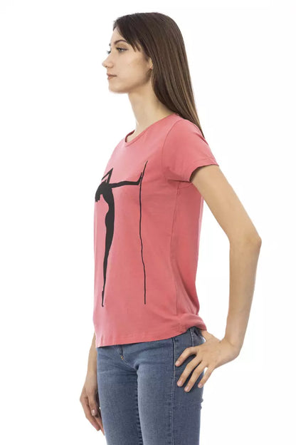 T-shirt da donna in cotone multicolore Trussardi Action