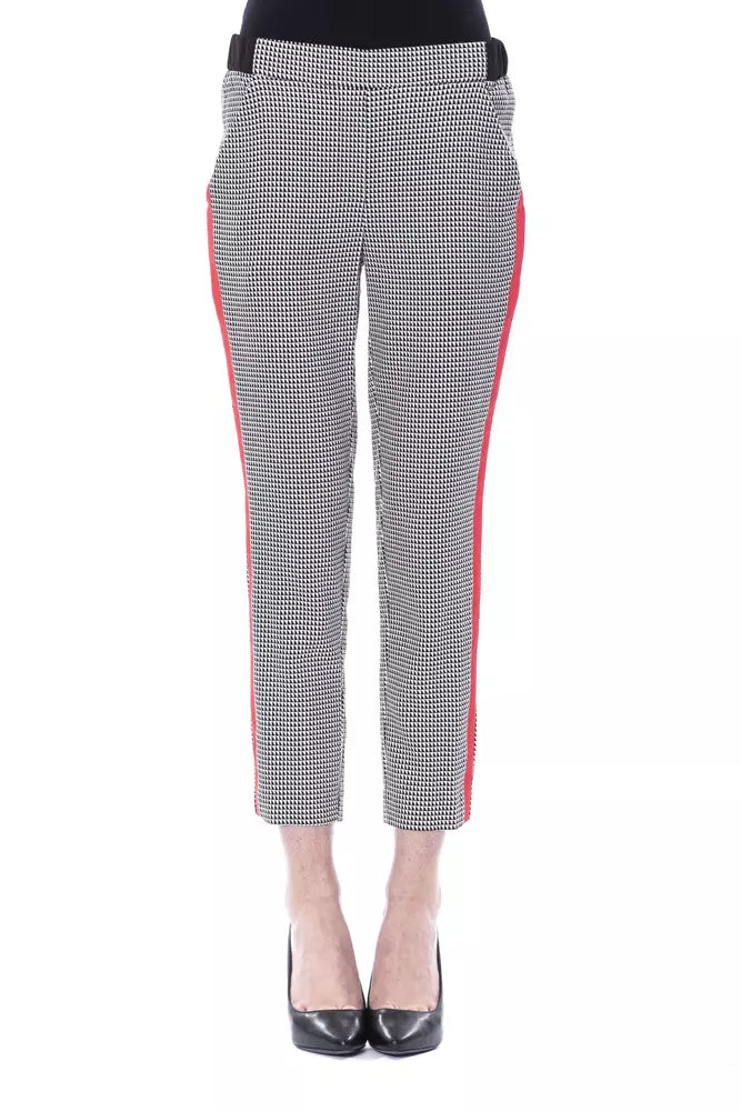 Pantaloni da donna in viscosa nera BYBLOS