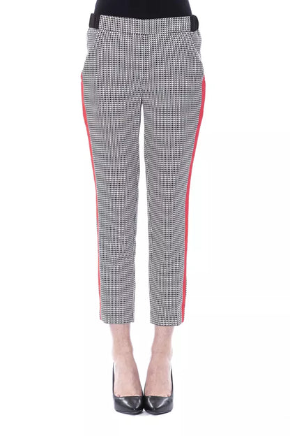 Pantaloni da donna in viscosa nera BYBLOS