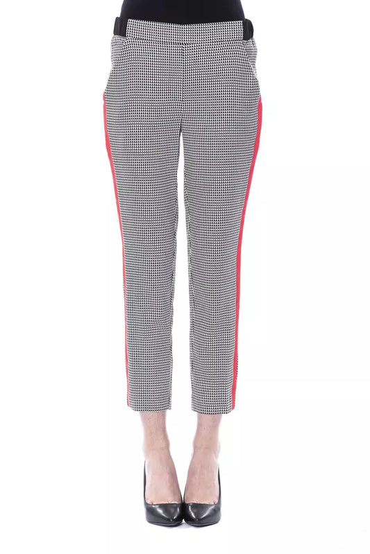 Pantaloni da donna in viscosa nera BYBLOS