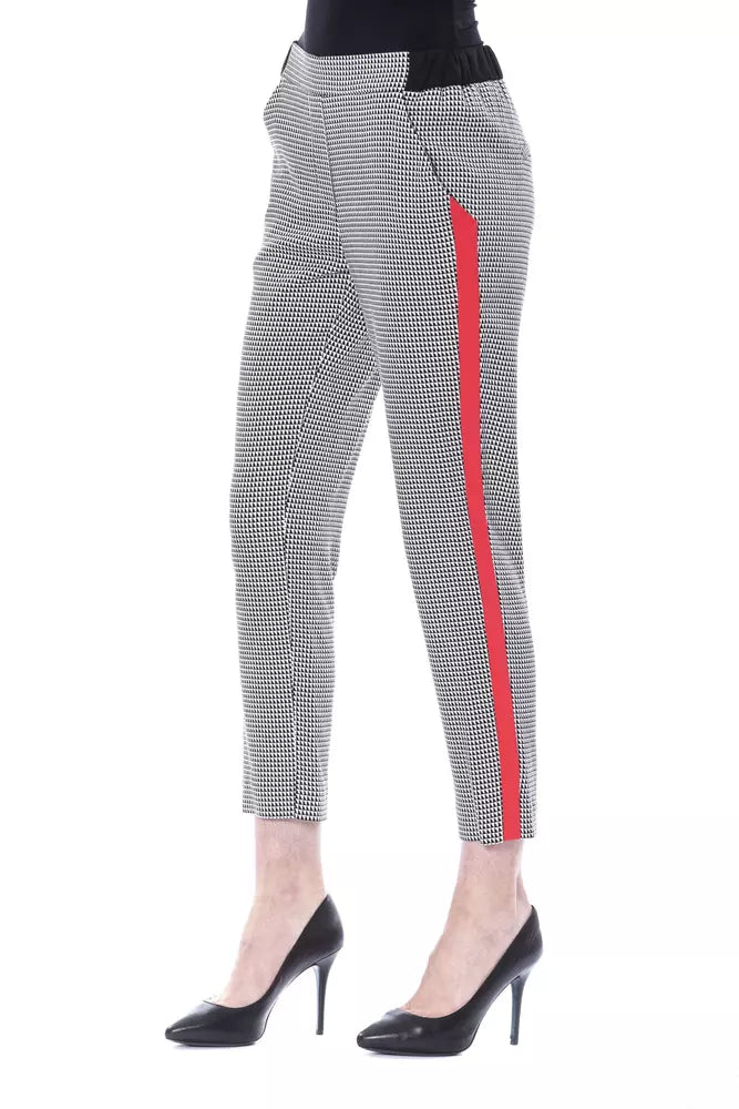 Pantaloni da donna in viscosa nera BYBLOS