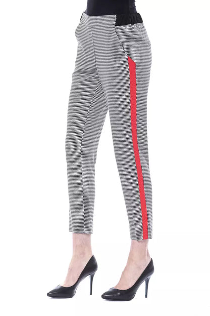 Pantaloni da donna in viscosa nera BYBLOS