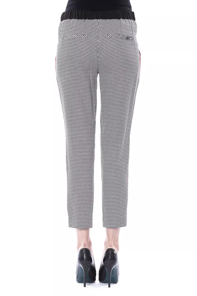 Pantaloni da donna in viscosa nera BYBLOS
