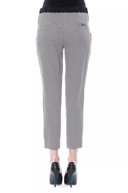 Pantaloni da donna in viscosa nera BYBLOS