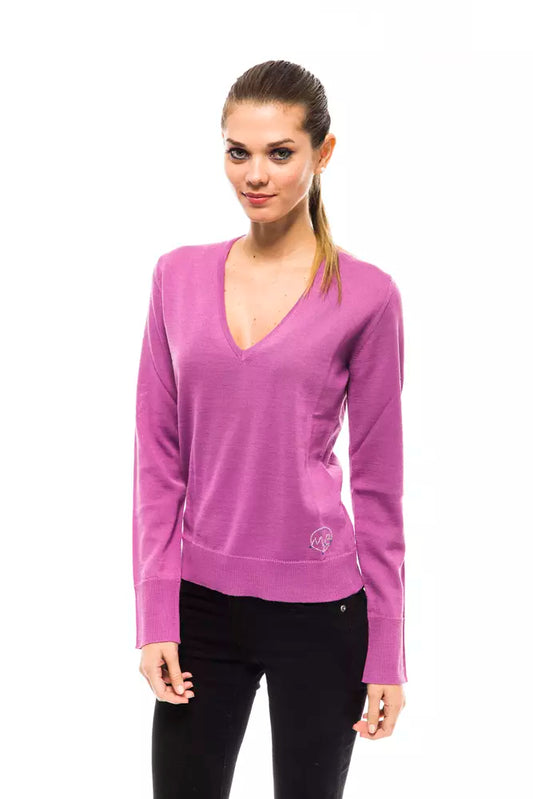 Maglione da donna in lana multicolore Montana Blu