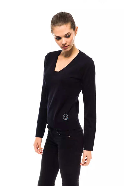 Maglione da donna in lana blu Montana Blu