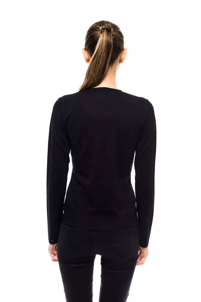 Maglione da donna in lana blu Montana Blu