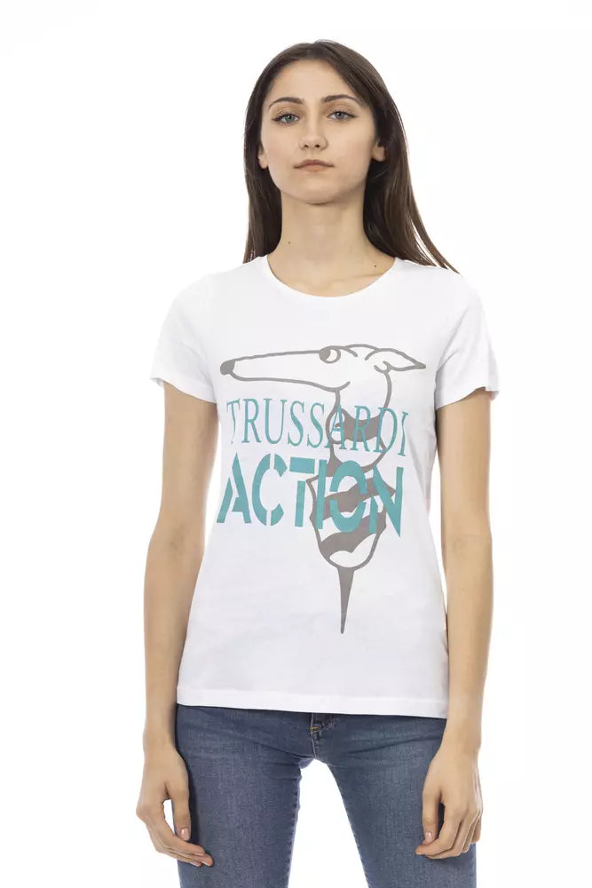 T-shirt Trussardi Action in cotone bianco