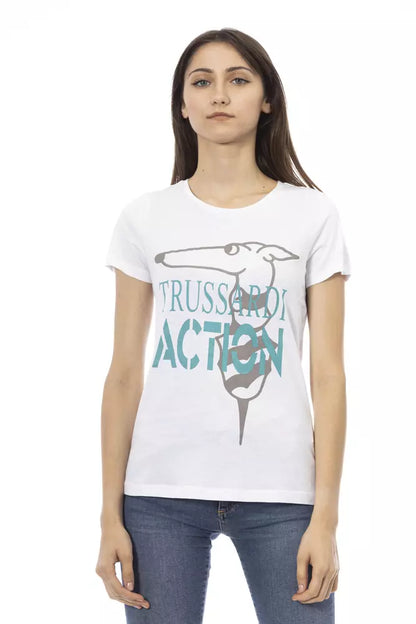 T-shirt Trussardi Action in cotone bianco