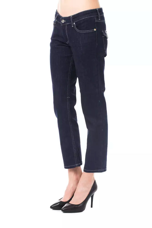 Jeans Capri da donna in cotone blu Fever di Ungaro