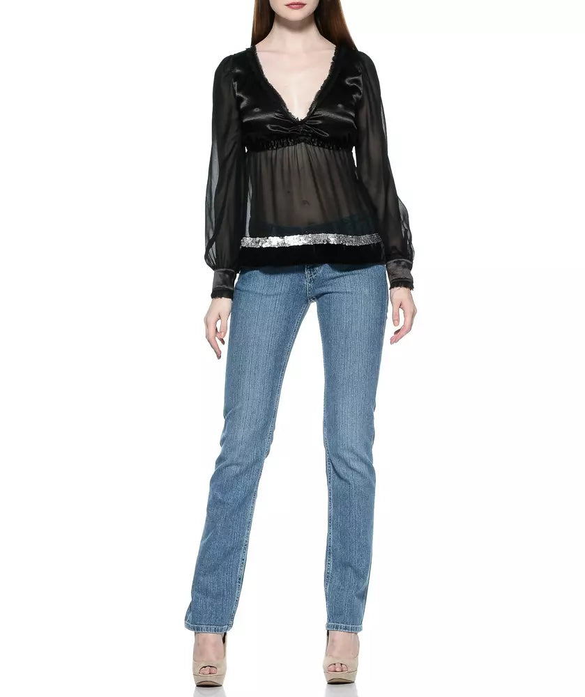 Jeans da donna in cotone azzurro Ungaro Fever