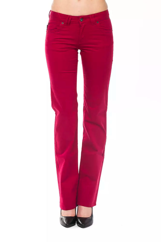 Pantaloni da donna in cotone rosso Ungaro Fever