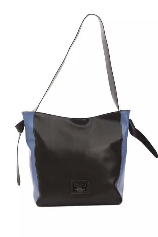 Borsa a tracolla da donna in pelle nera Pompei Donatella