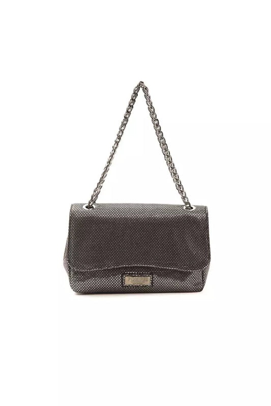 Borsa a tracolla da donna in pelle grigia Pompei Donatella