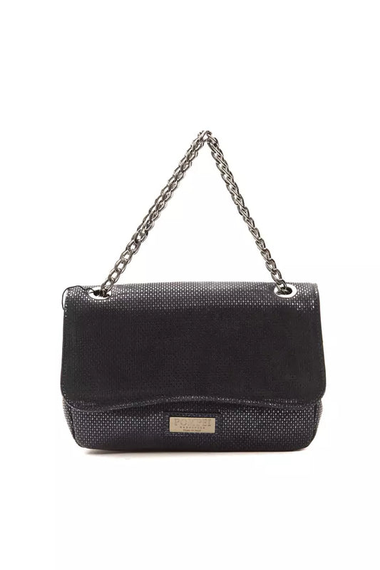 Borsa a tracolla da donna in pelle blu Donatella Pompei