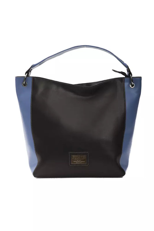 Borsa a tracolla da donna in pelle nera Pompei Donatella
