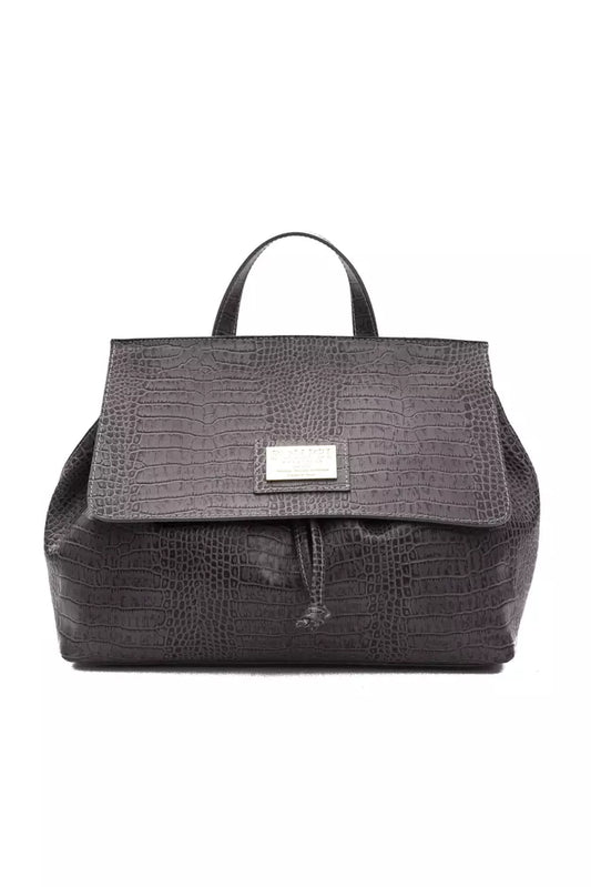 Borsa a tracolla da donna in pelle grigia Pompei Donatella