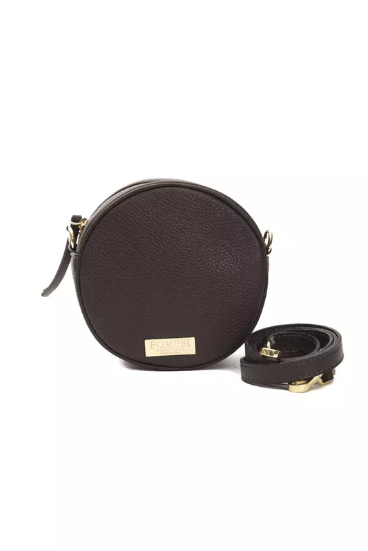 Borsa a tracolla da donna in pelle marrone Donatella Pompei