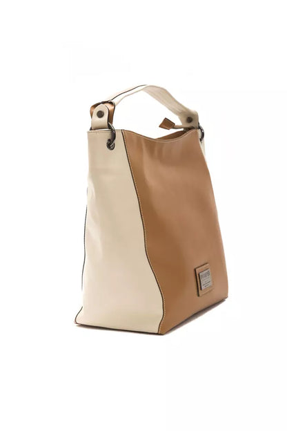 Borsa a tracolla da donna in pelle marrone Pompei Donatella