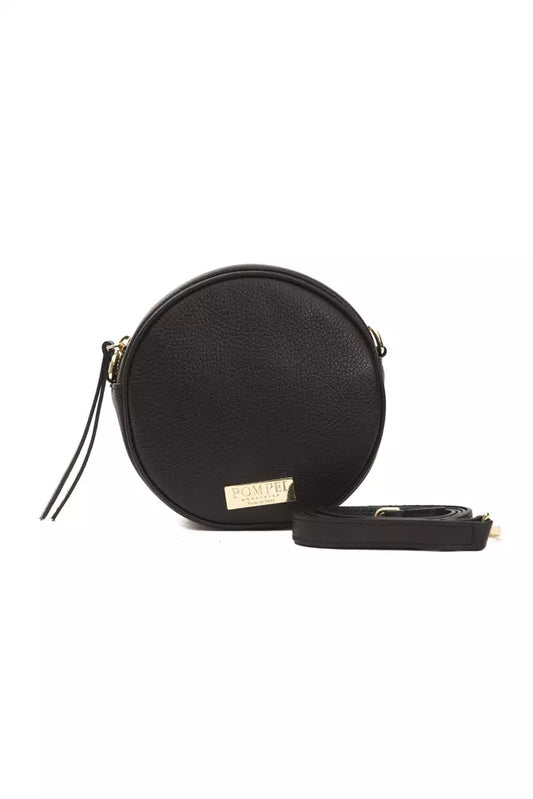 Borsa a tracolla da donna in pelle nera Pompei Donatella