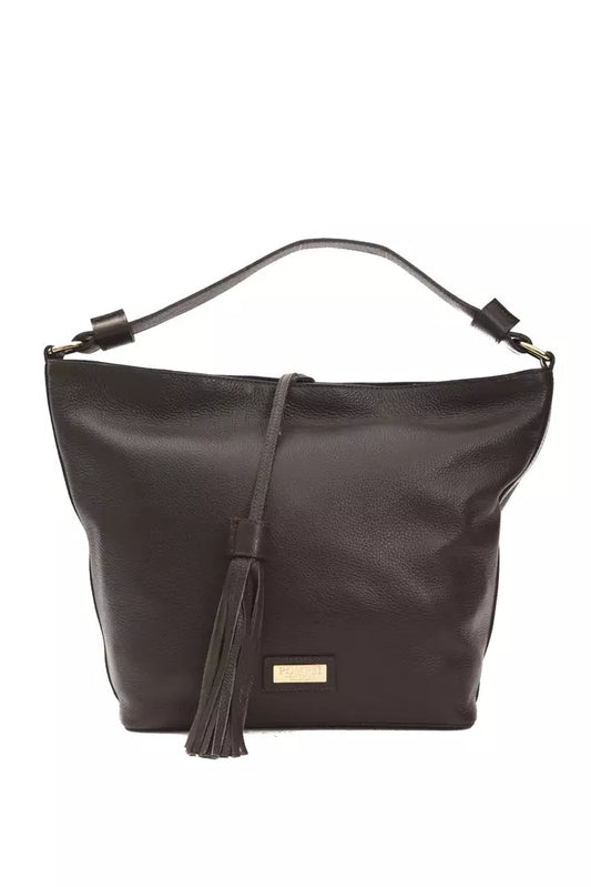 Borsa a tracolla da donna in pelle marrone Pompei Donatella