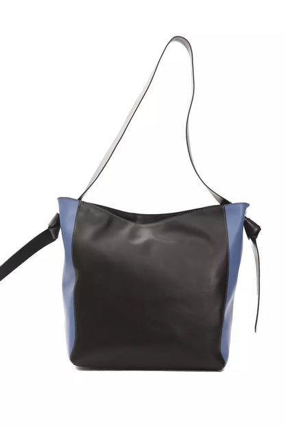 Borsa a tracolla da donna in pelle nera Pompei Donatella