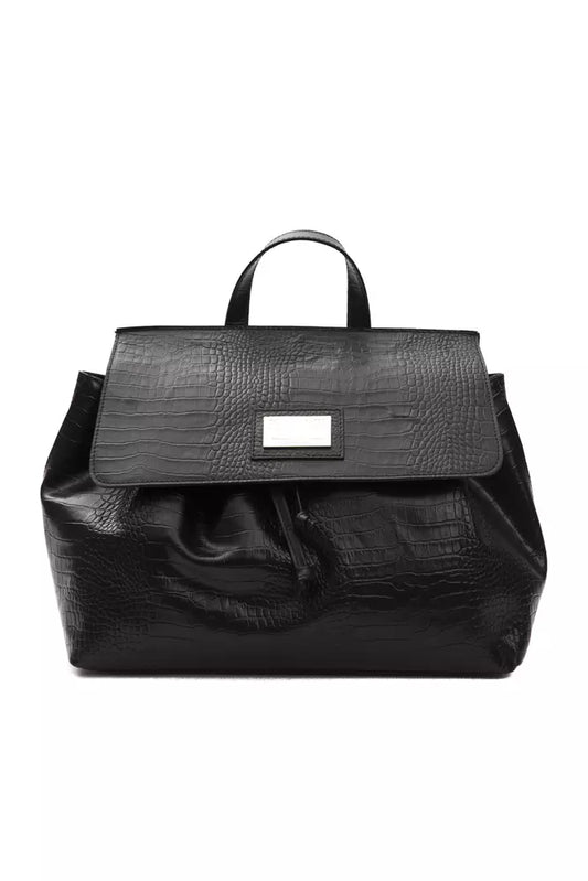 Borsa a tracolla da donna in pelle nera Pompei Donatella