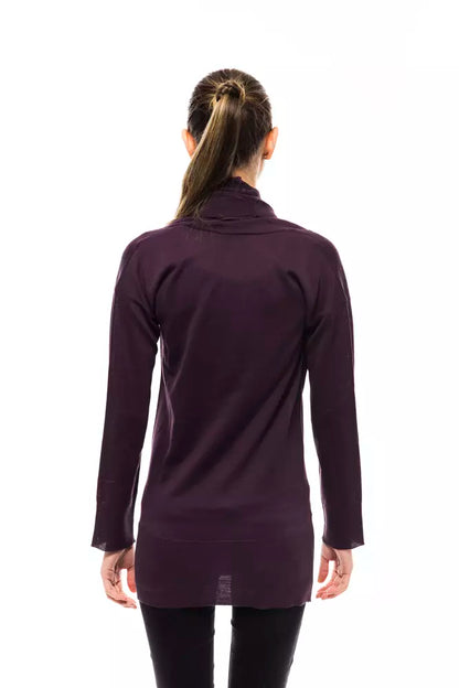 Maglione da donna in lana viola Montana Blu