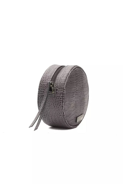 Borsa a tracolla da donna in pelle grigia Pompei Donatella