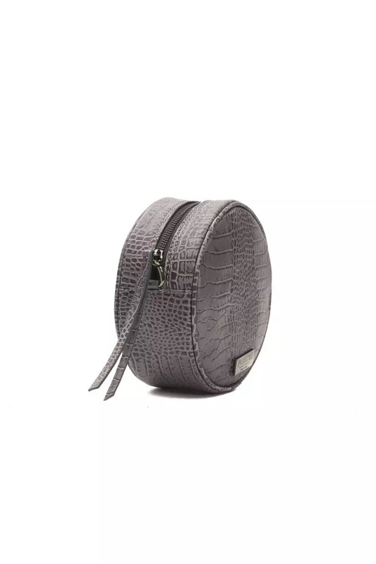 Borsa a tracolla da donna in pelle grigia Pompei Donatella