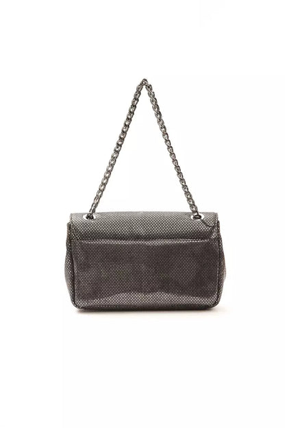 Borsa a tracolla da donna in pelle grigia Pompei Donatella