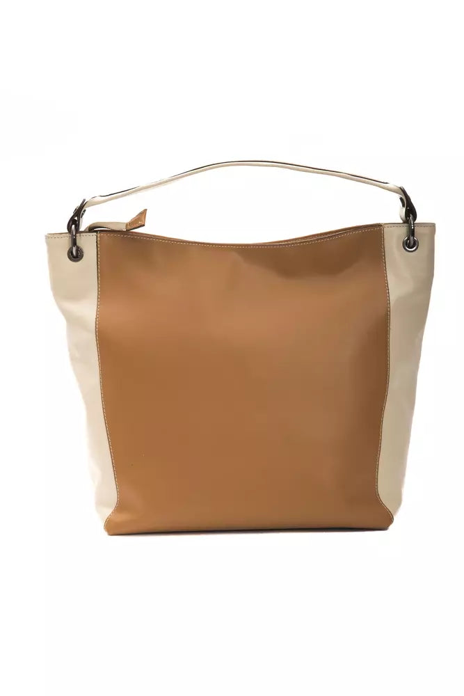 Borsa a tracolla da donna in pelle marrone Pompei Donatella