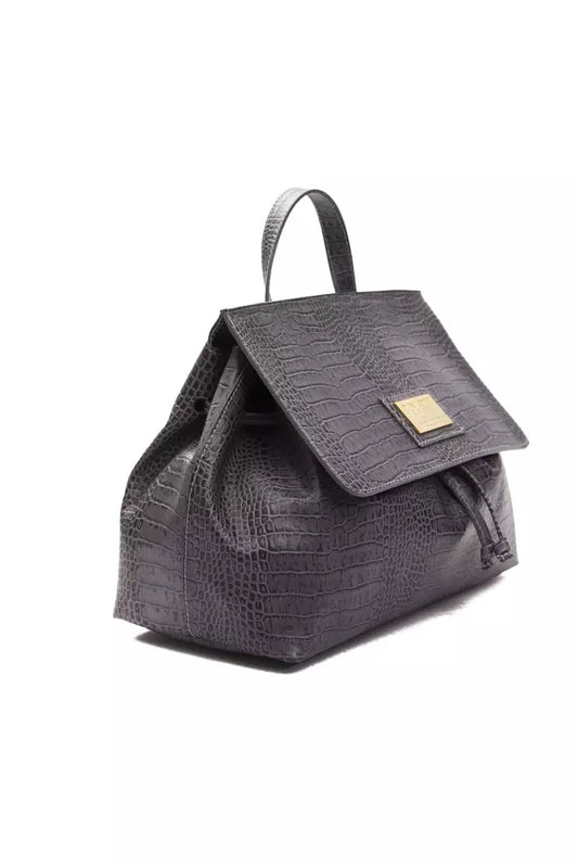 Borsa a tracolla da donna in pelle grigia Pompei Donatella