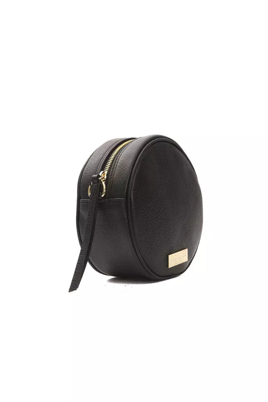 Borsa a tracolla da donna in pelle nera Pompei Donatella