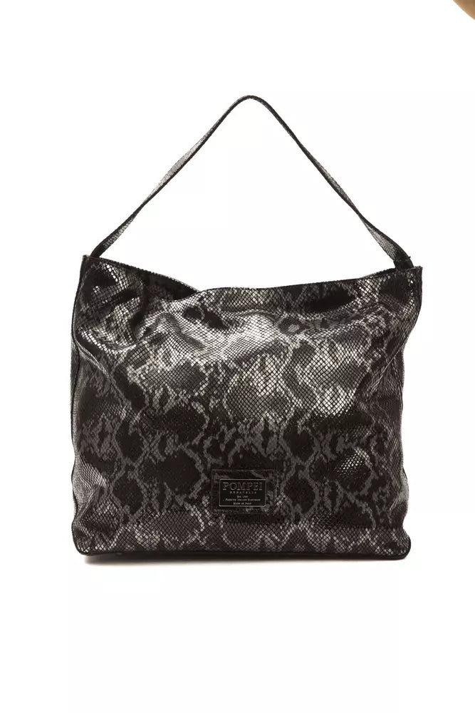 Borsa a tracolla da donna in pelle grigia Pompei Donatella
