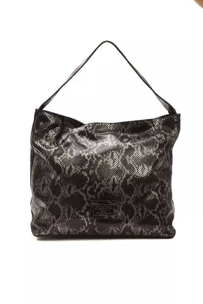 Borsa a tracolla da donna in pelle grigia Pompei Donatella