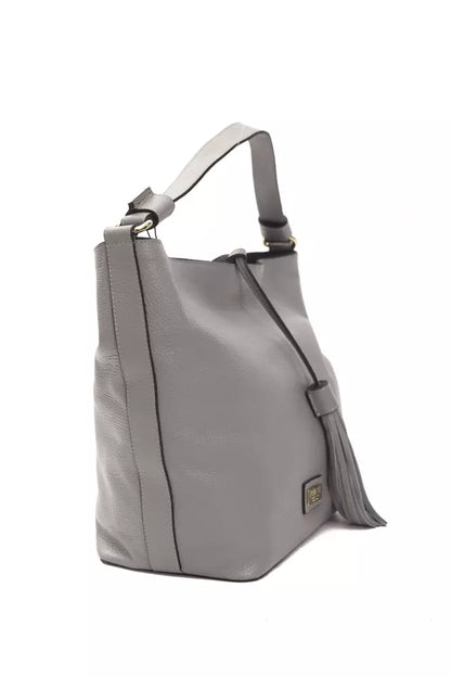 Borsa a tracolla da donna in pelle grigia Pompei Donatella