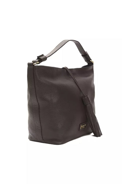 Borsa a tracolla da donna in pelle marrone Pompei Donatella
