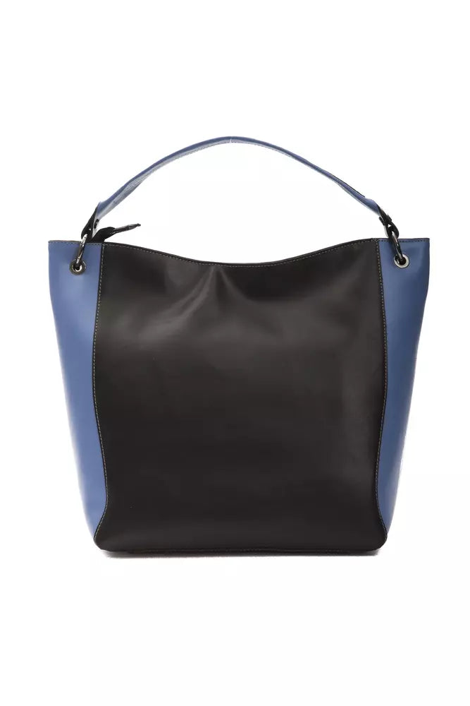 Borsa a tracolla da donna in pelle nera Pompei Donatella